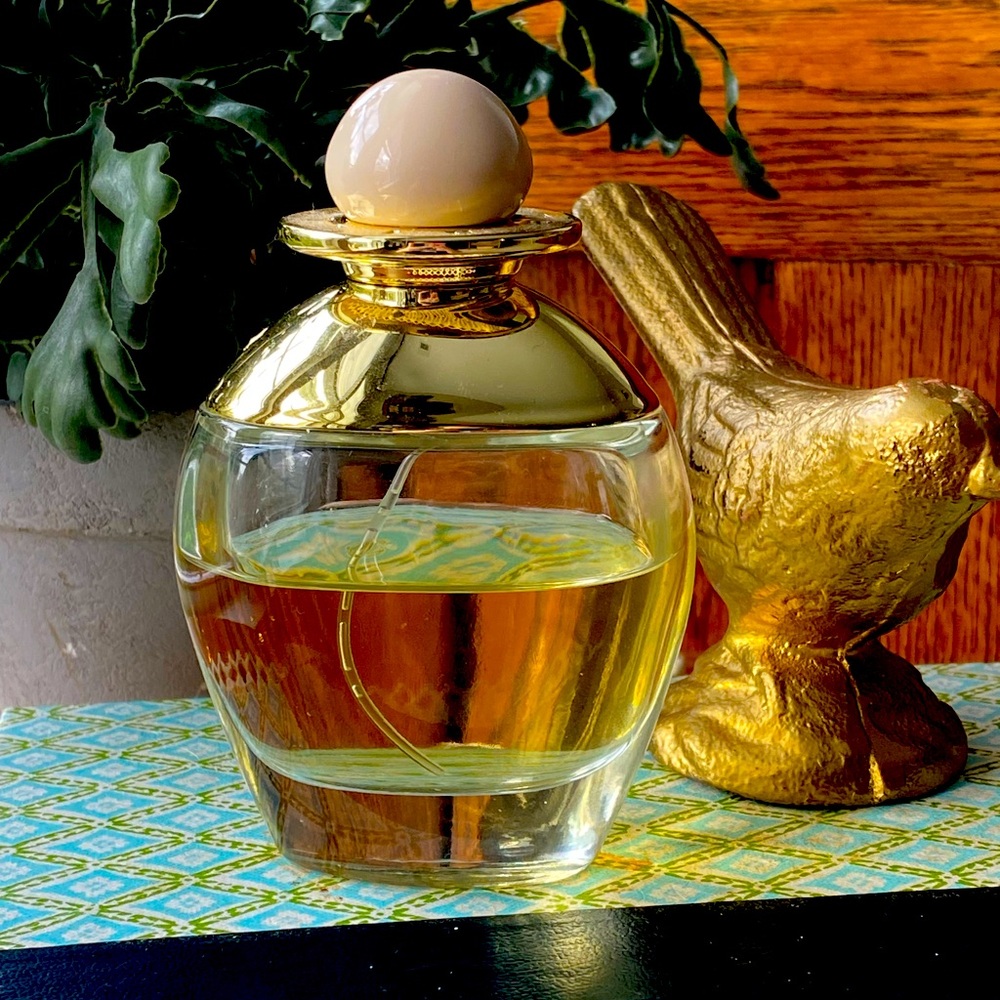 Nude by Bill Blass Cologne Bottle with Gold Accents Vintage